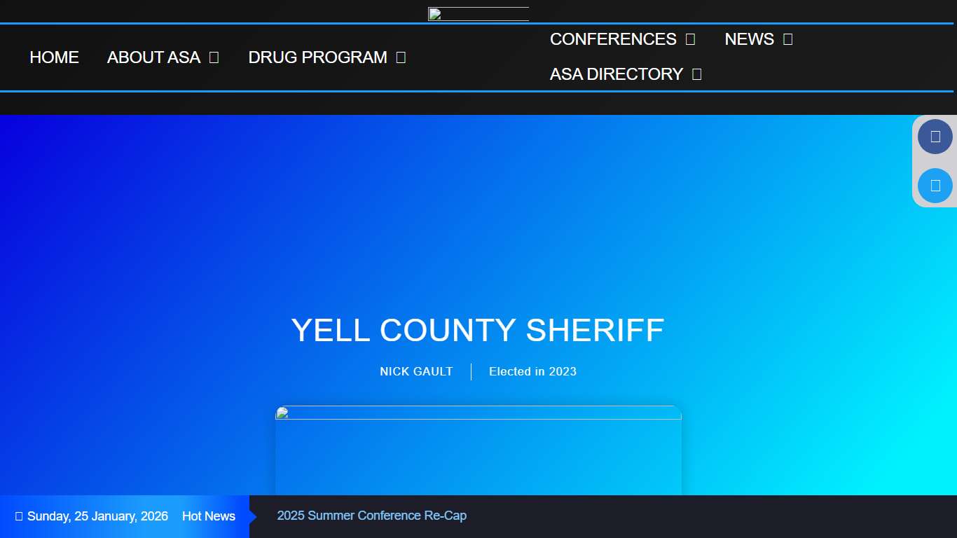 YELL COUNTY SHERIFF – Arkansas Sheriff Association